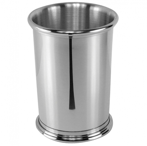 Tennessee Julep Cup 12 Oz  4\ Height x 3 1/4\ Diameter
12 oz
Pewter

Care:  Wash your pewter in warm water, using mild soap and a soft cloth. Dry with a soft cloth. Your pewter should never be exposed to an open flame or excessive heat. Store your pewter trays flat, cups upright, etc. to prevent warping. Do not wrap pewter in anything other than the original wrapping to prevent scratching. Never wrap pewter in tissue paper, as fine line scratching will occur. Never put pewter in a dishwasher. Hand wash only.

This is a high turnover item.  Contact us any time to reserve your order quantity.  

Interested in stock availability or special ordering items? Looking to order in bulk or an order that is personalized, wrapped, and delivered?  Contact us any time with your questions.
